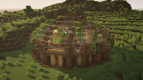 Minecraft Mystical Agriculture, Minecraft Bee Apiary, Aesthetic Iron Farm Minecraft, Mc Bee Farm, Minecraft Bamboo Farm Design, Cute Minecraft Bee Farm, Sniffer Farm Minecraft, Bee Sanctuary Minecraft Build, Minecraft Infirmary