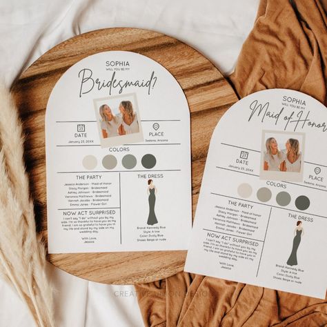 Large Bridal Parties, Bridesmaid Proposal Ideas, Bride Friend, Best Bridesmaid Gifts, Beautifully Organized, Dress Card, Stunning Bridesmaid Dresses, Different Skin Tones, Be My Bridesmaid Cards