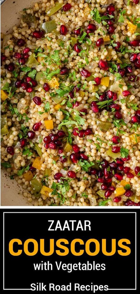 Persian Appetizer Platter, Middle Eastern Couscous Recipes, Couscous With Vegetables, What To Eat With Couscous, Asian Couscous Recipes, Pearl Couscous Meals, Pearl Couscous Recipes Dinner, Turkish Couscous, Persian Dinner