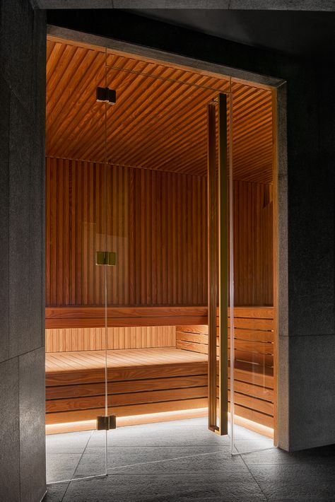 Photo Gallery of AWAY Spa Amsterdam Home Sauna Ideas, Building A Sauna, House Gym, Sauna Benefits, Fitness And Exercise, Indoor Spa, Spa Lighting, Indoor Gym, Spa Sauna