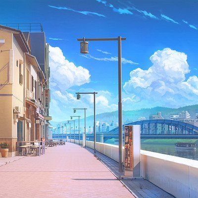 ArtStation - Arseniy Chebynkin Anime Bg Scenery, Aesthetic Anime Scenery Background, Anime Places Background, Anime City Scenery, Park Anime Background, Visual Novel Game, Wallpaper Japanese, Background Artist, Novel Game