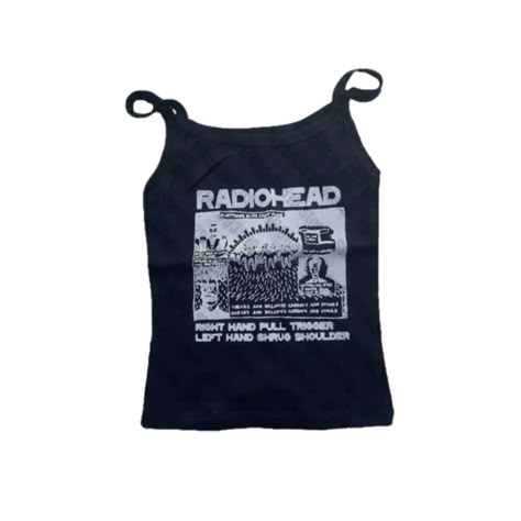 Grunge Clothing Png, Png Crop Top, Radiohead Merch, Radiohead Tee, Y2k Clothes Png, Radiohead Graphic, Radiohead Tshirt, Grunge Graphic Tees, Radiohead Shirt