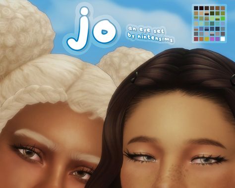 nintensims | jo - an eye set by nintensims! Sims 4 Skinblend, Sims Face, Sims 4 Cc Eyes, Cc Sims4, Sims 4 Cas Mods, Eye Contacts, The Sims 4 Skin, Sims 4 Mm Cc, Sims 4 Cc Makeup