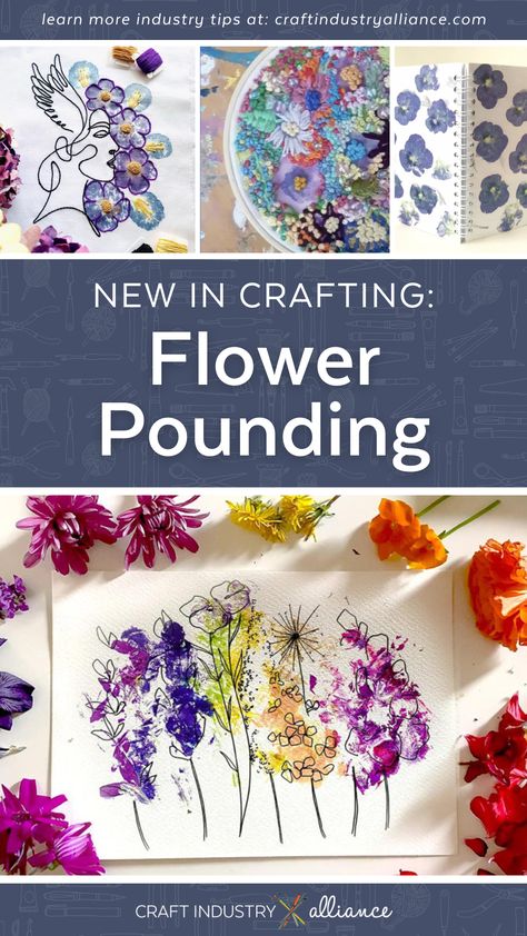 Flower Imprints On Paper, Flower Hammering On Fabric, Hammer Print Flowers, Flower Dyeing, Flower Press On Fabric, Fresh Flower Art Ideas, Hammer Flowers, Flower Hammering On Paper, Flower Smashing Art