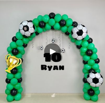 306K views · 11K reactions | Football Theme Birthday Balloon Arch Decoration for Boys | birthday, balloon | Football Theme Birthday Balloon Arch Decoration for Boys | By MASS Art and Craft | Facebook Football Balloon Arch, Balloon Football, Birthday Balloon Arch, Football Theme Birthday, Football Balloons, Balloon Arch Decorations, Football Theme, Arch Decoration, Football Themes