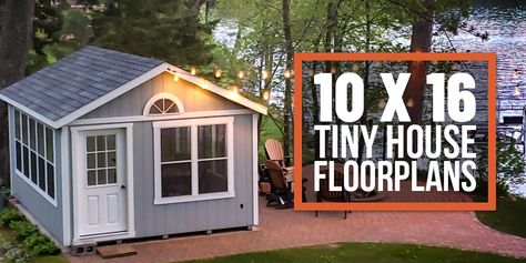 10 X 16 Shed Plans Tiny House, 12 By 16 Tiny House, Tiny Shed House Ideas Floor Plans, 8x10 Tiny House Floor Plans, Tiny Home Open Floor Plan Layout, Tiny Home 1 Story, 10 By 16 Tiny House, 10x16 Shed Plans Tiny House, 12x18 Tiny House Floor Plans