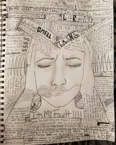 So Many Thoughts In My Head Drawing, Brain Inside Head Drawing, Self Destroy Art, Insurcurity Drawings, I Don't Know Who I Am Drawing, What Is Going On Inside Your Head, Get Out Of My Head Art, Inside Head Drawing, Trapped In My Mind Draw