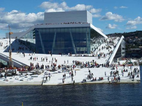 Opera House Oslo Opera House Architecture, Oslo Opera House, Tadao Ando, Mies Van Der Rohe, Concert Hall, Contemporary Architecture, Travel And Leisure, Urban Design, Helsinki