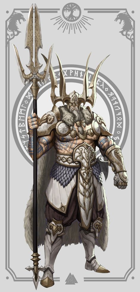 ArtStation - ÆSIR ODIN Odin God, Norse Myth, Norse Vikings, Concept Art Character, Man Character, High Fantasy, God Art, Dc Comics Art, Norse Mythology