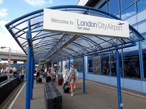 'Welcome to London City Airport' - Royal Dockside Uk Airport, Welcome To London, Luton Airport, Lawrence Photos, London Airport, Luxurious Travel, London Docklands, Jennifer Lawrence Photos, London City Airport