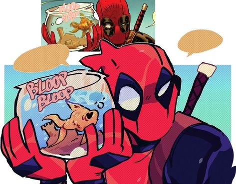 Deadpool Comic Icons, Art Inspiration Cartoon, Super Hero Poses, Spider Man Mcu, Spider Man Pfp, Deadpool X Spiderman, Deadpool Art, Marvel Fanart, Deadpool And Spiderman