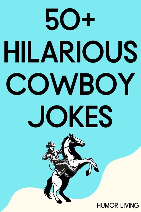 A cowboy is someone who herds cattle on horseback. But they’re also associated with the Wild West. Read the best cowboy jokes for a wild laugh. Cowboy Jokes, Cowboy Humor, Wild West Party, Western Theme Party, Christmas Jokes, Pre Party, Cowboy Christmas, On Horseback, Joke Of The Day