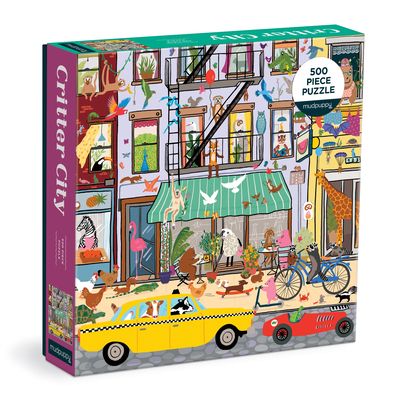 Critter City 500 Piece Family Puzzle (Other) | Read Between the Lynes City Puzzle, Family Puzzle, Family Puzzles, City Family, Activities For Adults, 500 Piece Jigsaw Puzzles, 500 Piece Puzzles, 1000 Piece Jigsaw Puzzles, Colorful Artwork