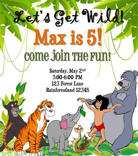 Scouts Australia, Book Birthday Invitation, Jungle Book Birthday Party, Jungle Book Cake, Jungle Book Birthday, Jungle Book Party, Jungle Book Characters, The Jungle Book 2, Jungle Theme Birthday