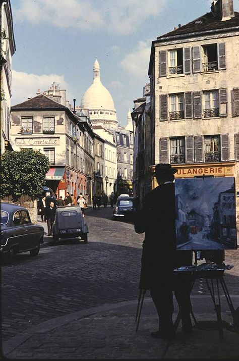 Paris 1960s, Paris Old Photo, Paris Streets, An American In Paris 1951, Paris 1900, Parisian Aesthetic, Rue De Rivoli Paris, Montmartre Paris, Paris Vintage