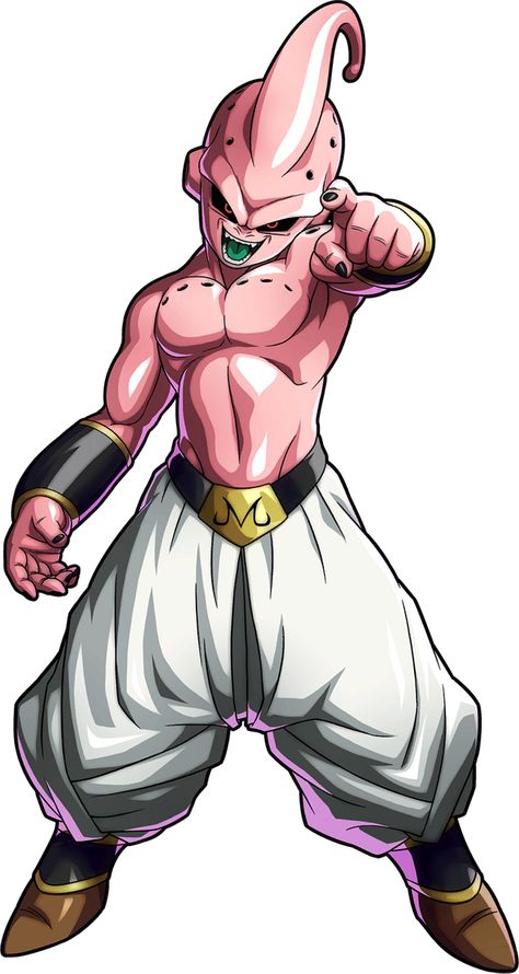 Majin Buu Tattoo Design, Kid Buu Manga, Majin Buu Art, Majin Boo Tattoo, Majin Buu Tattoo, Uub Dragon Ball, Kid Boo, Dragon Ball Z Characters, Buu Dbz