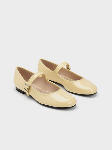 Patent Mary Janes, Yellow Teddy Bear, Perfect Foundation, Charles Keith, Mary Jane Flats, Court Shoes, Pale Yellow, Christmas Wishes, True Beauty