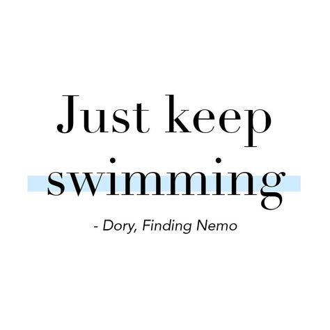 The September on Instagram: “Just keep swimming 💙⁠ .⁠ .⁠ .⁠ #quote #dory #swimming #theseptstyle #theseptisopen #theseptember” Swimming Is My Therapy, Swim Motivation Quotes, Inspirational Swimming Quotes, Keep Swimming Quotes, Swimming Quotes Motivational, Just Keep Swimming Quote, Just Keep Swimming Tattoo, Just Keep Swimming Dory, Competitive Swimming Quotes