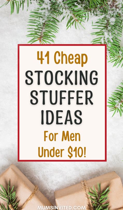 Looking for budget-friendly, cheap stocking stuffers for the special men in your life? Browse this roundup of unique, inexpensive small gifts under $10. Find funny, useful Christmas stocking stuffers like bar tools, phone gadgets, office toys, grooming products, grilling accessories, novelty socks, coffee fixings & so much more! Ideal for boyfriends, husbands, dads, brothers. Affordable little gifts that pack a punch. mens stocking stuffers. men’s stocking stuffers. stocking fillers for men. Cheap Christmas Gifts For Husband, Boyfriend Christmas Stocking Stuffers, Small Christmas Present Ideas, His Stocking Stuffers, Stocking Stuffer Ideas For Boyfriend, Grandpa Stocking Stuffers, Cheap Christmas Gifts For Men, Gifts To Give Boyfriend For Christmas, Blue Collar Stocking Stuffers