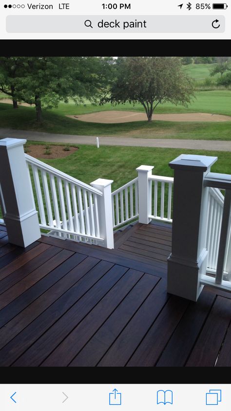 Deck Paint Colors, Deck Skirting Ideas, Deck Stain Colors, Design Per Patio, Deck Stain, Porch Design Ideas, Deck Makeover, Deck Colors, Deck Paint