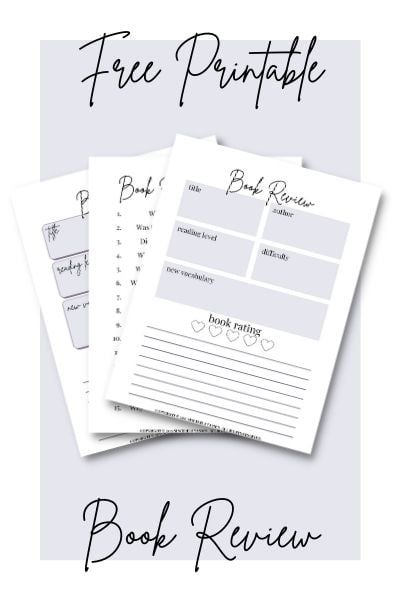 Book Club Template Free Printable, Free Bookish Printables, Book Club Journals Free Printable, Tbr Printable Free, Free Book Review Template, How To Write A Book Review Template, Blind Date With A Book Printable, Book Review Template Free Printable, Book Recommendation Template