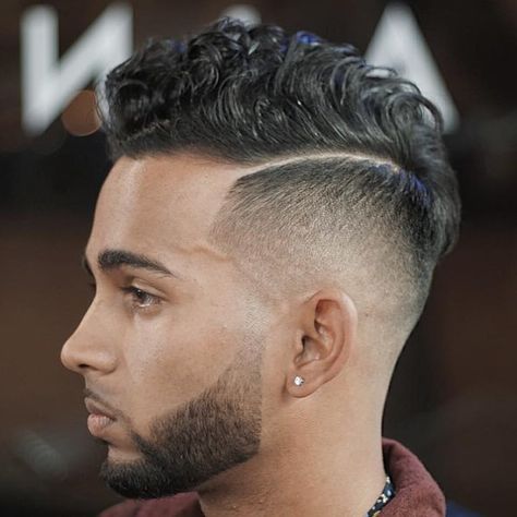 Wavy Faux Hawk Haircuts For Mens, Hawk Haircut, Faux Haircut, Stylish Haircuts For Men, Undercut Hairstyles For Men, Men Hairstyle Ideas, High Taper, Hairstyle Mens, Fade Haircuts For Men