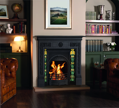 Black Tiled Fireplace, Traditional Fireplace Ideas, Victorian Fireplace Ideas, Adding Character To Your Home, Edwardian Fireplace, Fireplace Design Ideas, Tiled Fireplace, Indian Room, Classic Fireplace