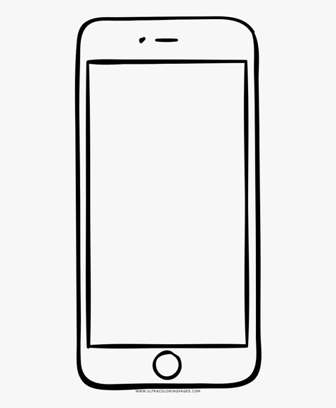 Cellphone Drawing Easy, I Phone Drawing, Phone Art Drawing, How To Draw A Phone, Phone Drawing Easy, Phone Coloring Page, Phones Drawing, Cellphone Drawing, Phone Clip Art