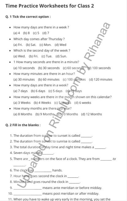 Time Worksheets for Class 2 Maths – PDF Class 2 Maths Worksheets Cbse, Time And Calendar Worksheet Class 2, Calendar Worksheets 2nd Grade, Mathematics Worksheets Grade 2, Mental Maths Worksheets Grade 2, Maths Worksheet For Class 3, Maths Worksheet For Class 2, Time Worksheets 2nd Grade, Class 2 Maths Worksheets