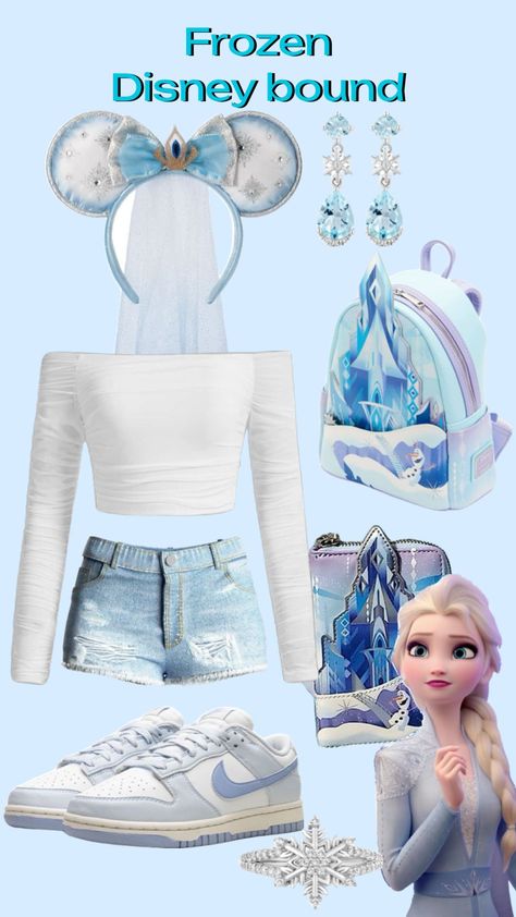 Elsa Disneybound, Disneybound Outfits, Elsa Disney, Orlando Travel, Disney Bound Outfits, Princess Aesthetic, Disney World, Disney, Outfit Inspo