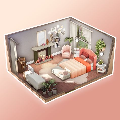 Cozy romantic bedroom in light colors. The room is playtested. No CC used. You can download this from Gallery, my ID: Lhonna or from CurseForge.  #ShowUsYourBuilds #thesims4 #sims4 #sims4game #ts4build #ts4builds #ts4nocc #lhonna #sims4home #nocc #maxismatch #ts4mm #simshousedesign @lhonna_sims Sims 4 Teenage Bedroom No Cc, Sims 4 Colorful Bedroom, Sims 4 Conversation Pit, Sims 4 Room Ideas Bedrooms No Cc, Sims 4 No Cc Build, Sims 4 Bedroom No Cc, Sims 4 Bedroom Ideas No Cc, Sims 4 Room Ideas No Cc, Sims 4 Room Ideas Bedrooms