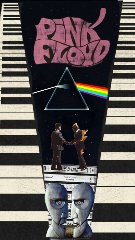 Pink Floyd Aesthetic, Pink Floyd Fan Art, Forest Wallpaper Iphone, Pink Floyd Wallpaper, Pink Floyd Tattoo, Punk Wallpaper, Pink Floyd Poster, Pink Floyd Fan, Rock Album Covers