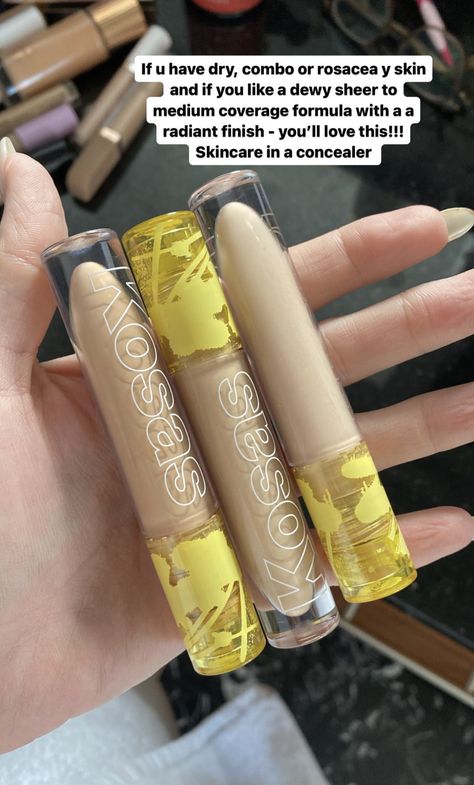 Kosas Sun Screen, Kosas Concealer, Realistic Makeup, Sephora Sale, Makeup Wishlist, Makeup List, Concealer Shades, Makeup To Buy, Aesthetic Makeup