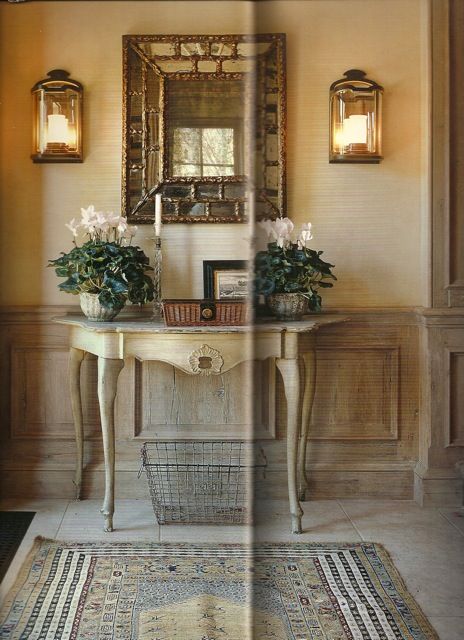 easton aspen entry 2 p 134 Foyer Ideas Entryway, Limed Oak, Aspen House, Entry Ways, Casa Country, Entrance Ways, Cool Ideas, Famous Designers, Entry Foyer