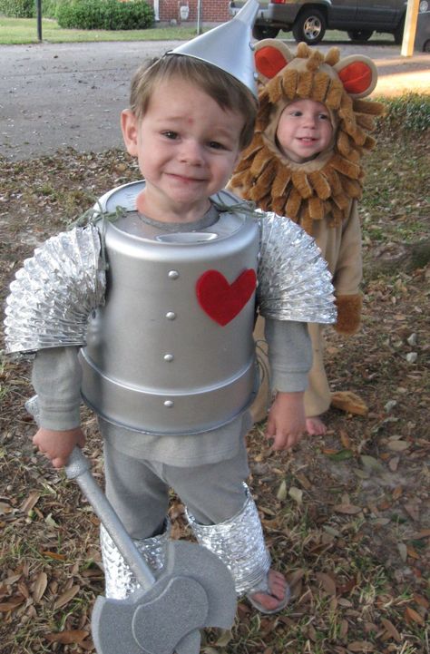 Diy Tin Man Costume, Tin Man Costume, Tin Man Costumes, Costumes Faciles, Halloween Costumes To Make, Baby Kostüm, Halloween Photo, Book Week Costume, Homemade Halloween Costumes