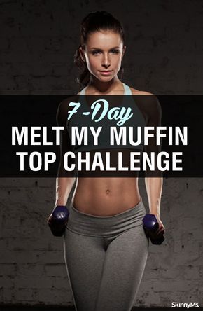 Muffin Top Challenge, Lose Muffin Top, Muffin Top Exercises, Ripped Abs, Popular Workouts, Diet Vegetarian, Fitness Challenge, Flat Belly Workout, Lose Belly