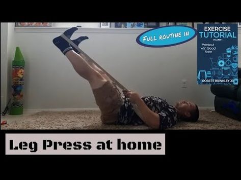 (2) Home Gym Leg Press Alternative (Thick band ) - YouTube Leg Press Alternative, Yes It Is, Leg Press, Volume 1, Home Gym, Gym, Band