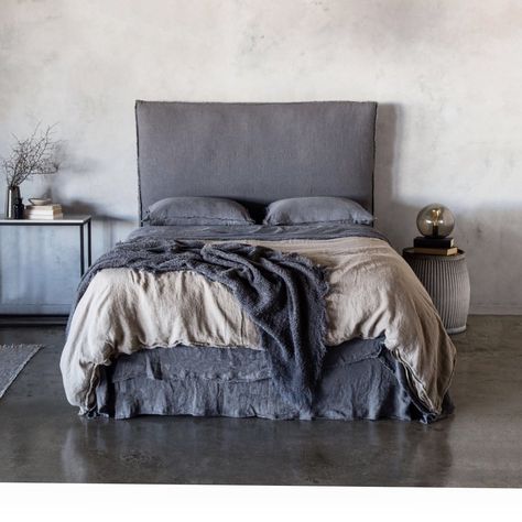 Hale Mercantile Co. on Instagram: “Moody hues such as our Tempest are wonderful for making a dramatic statement in you room. Our entire pure linen collection is designed with…” Moody Duvet Cover, Moody Bed Linen, Messy Linen Bed, Plum King Size Bedding, Hale Mercantile, Moody Bedding Bedding & Blankets, Walk In Robe, Linen Collection, Pure Linen