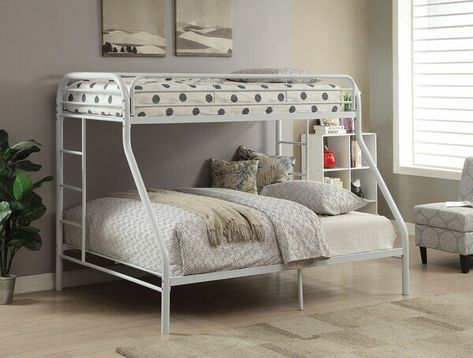 Hirst Bunk Bed Contemporary Bunk Beds, Queen Bunk Bed, Twin Full Bunk Bed, Futon Bunk Bed, Queen Bunk Beds, Vogue Kids, White Bunk Beds, Twin Over Full Bunk Bed, Bunk Beds With Drawers