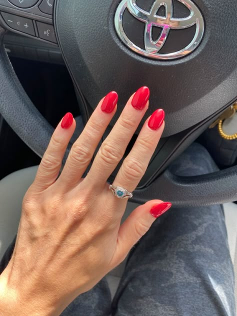 OPI cajun shrimp red dip nails natural red nail theory natural almond round nails Cajun Shrimp Chrome Nails, Cajun Shrimp Opi Dip, Opi Red Dip Powder Nails, Opi Red Nails, Cajun Shrimp Nails, Red Dip Nails, Opi Cajun Shrimp, Opi Red, Dip Nails