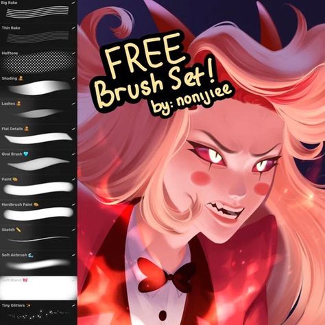 Nonijiee’s Free Basic Brush Set for Procreate Procreate free brushes Procreate Qr Codes, Procreate Brushes Settings, Best Free Procreate Brushes, Procreate Brushes Free Download Qr Code, Procreate Brushes Free Rendering, Rendering Brush Procreate, Procreate Rendering Brushes, Brush Procreate Free, Procreate Brushes Free Download