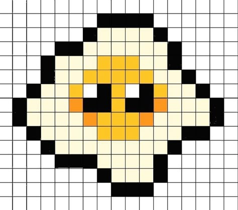 Egg Pixel Art, Cute Small Pixel Art, Cute Pixel Drawing, Pixel Art Pattern Easy, Pixel Art Animals, Pixel Art Minecraft, Image Pixel Art, Hama Art, Piskel Art