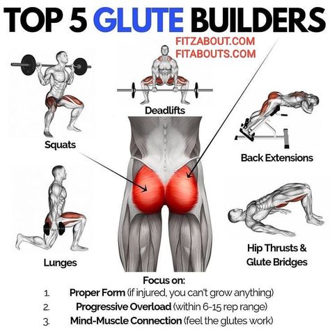 ⚡⚡⚡what are the best exercises you can do to get your glute muscles in top-notch shape? Here are the five best glute exercises out there⚡⚡⚡ Improving strength in your gluteal muscles (or, in the common tongue, the butt) is not just great for aesthetic purposes - it's key for developing practical, everyday strength. Toning and conditioning your glutes can help you avoid lower-body injuries, improve athletic performance, improve posture, develop a stronger back and core, and better your overall he Exercises For Men, Gluteus Maximus, Gym Antrenmanları, Modele Fitness, Workout Abs, Gym Workout Chart, Workout Routine For Men, Gym Workouts For Men, Muscular System