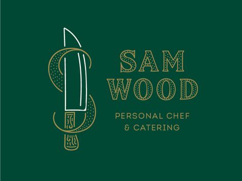 Chef Branding Design, Private Chef Branding, Chef Branding, Dr Logo, Logo Luxe, Sam Wood, Branding Images, Chef Logo, Branding Inspo