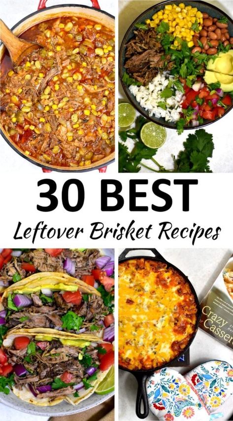 leftover brisket recipes pin What To Make With Leftover Smoked Brisket, Leftover Brisket Stroganoff, Brisket Healthy Recipes, Ways To Use Leftover Brisket, Ideas For Leftover Brisket, Brisket Frito Pie, Things To Do With Leftover Brisket, Leftover Bbq Brisket Recipes, Leftover Brisket Recipes Healthy