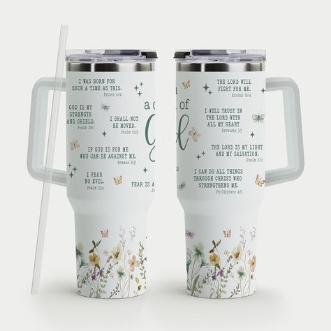 Christian Tumbler Ideas, Christian Tumbler Cups, Scripture Tumbler Cups, Christian Tumbler Cups Coffee, Christian Coffee Mugs, God Is For Me, Romans 8:31, Bible Women, Coffee Tumbler