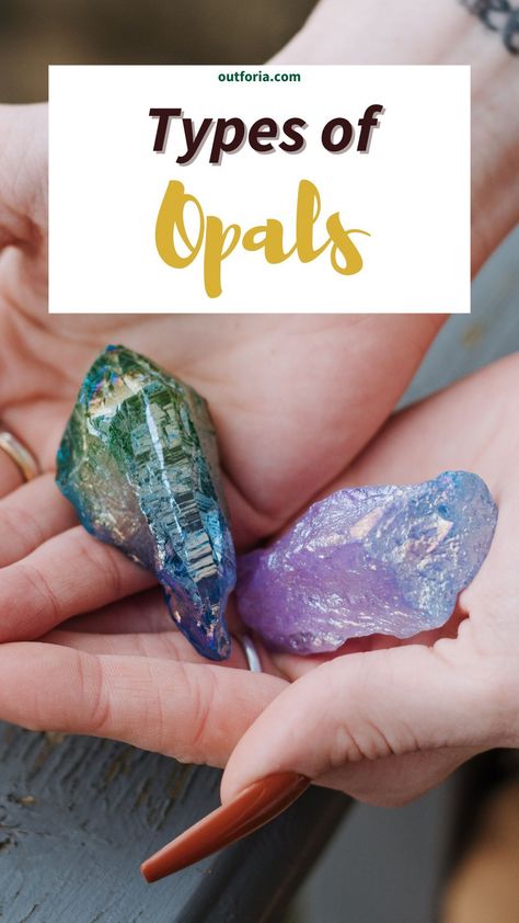 Opal Types, Opal Stone Meaning, Science Infographics, Rocks Collection, Jelly Opal, Australian Black Opal, Matrix Opal, Types Of Opals, Precious Opal