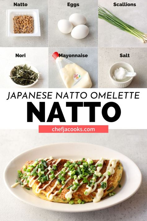 Natto Recipe, Soybean Recipe, Japanese Breakfast Traditional, Healthy Japanese Recipes, Japanese Vegan, Japanese Egg, Japanese Recipes, Vegetarian Dinners, Japanese Dishes