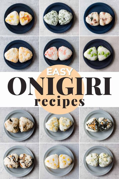 Easy Onigiri, Onigiri Recipes, Easy Onigiri Recipe, Japanese Onigiri, Japanese Rice Balls, Onigiri Recipe, Recipes Japanese, Easy Japanese Recipes, Nori Seaweed