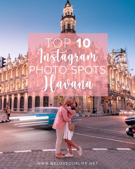 This is a list of the 10 top Instagram spots in Havana that you cannot miss! #cuba #havana #instagramspots #lahabana #cubatravel Havana Instagram Pictures, Havana Outfit Ideas, Cuba Trip Outfits, Havana Cuba Outfits, Cuba Outfits For Women, Havana Cuba Travel, Cuba Travel Guide, Cuba Photo Ideas, Cuba Instagram Pictures